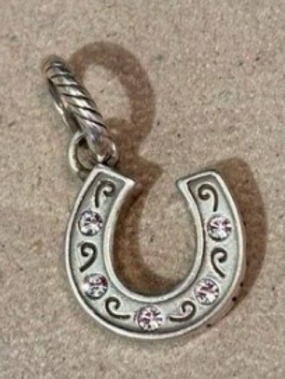 BRIGHTON Horseshoe Charm with Crystals